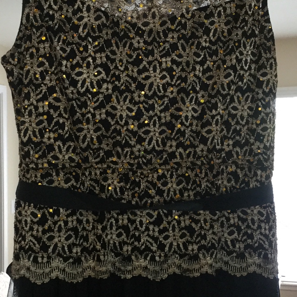 Black and Gold Gown